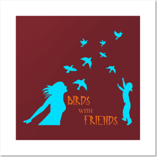 birds with friends Active Posters and Art